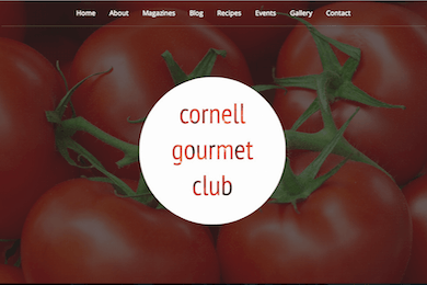 Cornell Gourmet Club Website